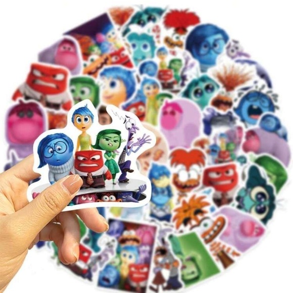 Pixar Inside Out Disney Character Sticker Pack 50ct - Picture 2 of 5